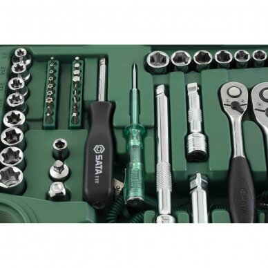 1/4" + 3/8" + 1/2" Dr. Socket wrench set 128pcs. 3