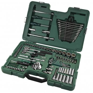 1/4" + 3/8" + 1/2" Dr. Socket wrench set 128pcs.