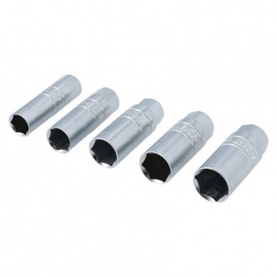 3/8" Dr. Spark plug socket set 5pcs (thin wall) 1