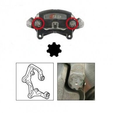 1/2" Dr. Brake caliper impact socket AS-22 2