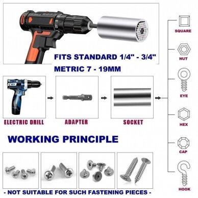 Universal socket tool set (7-19mm) 5