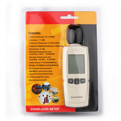 Noise level meter 30-130dBA 3