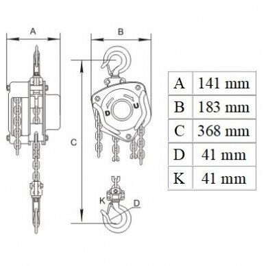 Chain block 2t 2