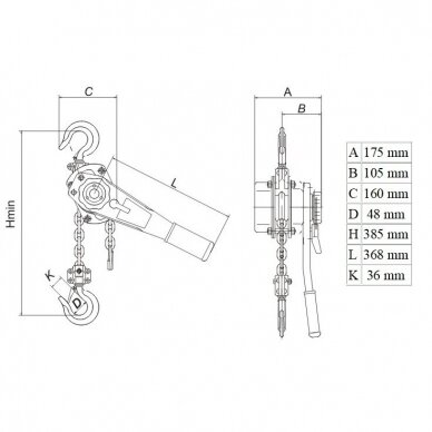 Double lever block 2t 2