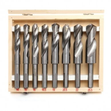 Twist drill set DIN338 8pcs 14.0-25.5mm Cobalt 4