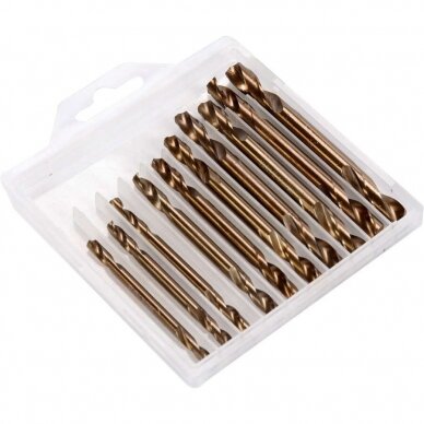 Twist drill set HSS double-sided (10pcs) 3.0-6.0mm 1