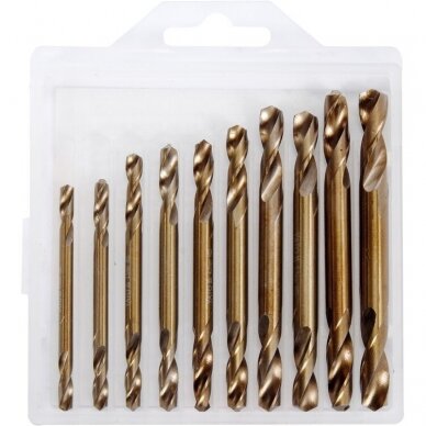 Twist drill set HSS double-sided (10pcs) 3.0-6.0mm