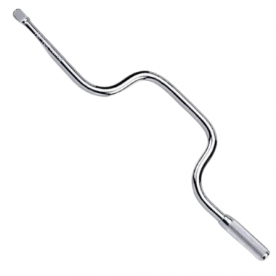 1/2" Dr. Full polished shaking handle, L=400mm