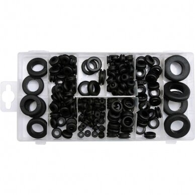 Rubber grommets set 180 pcs