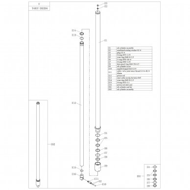 Seal set (10pcs) for 4.0t PL4.0-EF. Spare part 1