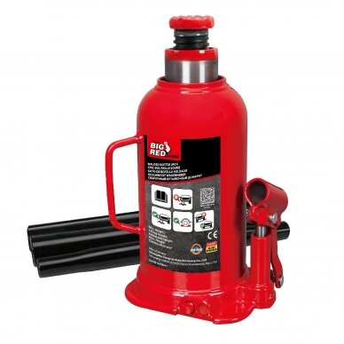 Welded hydraulic bottle jack