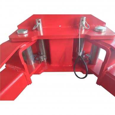 Two post clear floor lift, 4t, 380V (3 stage rear arms) 3