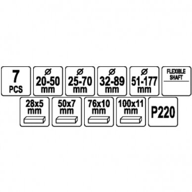Honingavimo įrankių rinkinys 20-177mm 2