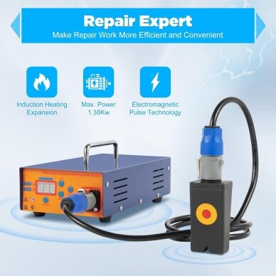 Induction heater for auto body dents 1000W 1