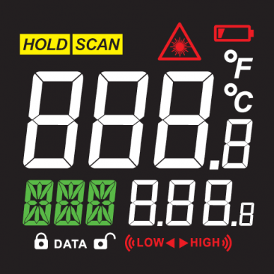 Digital infra-red thermometer / pirometer 4