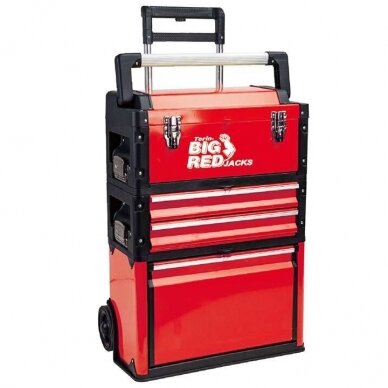 Trolley tool box mad up of 3 parts