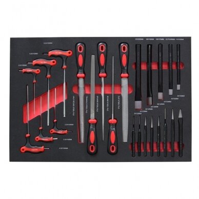 Tool tray set 181pcs. (6 trays) for Roller cabinet 6