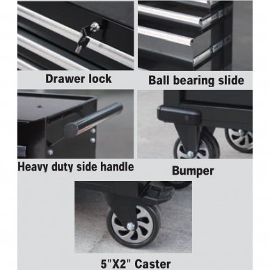 Roller cabinet. 10 drawers 7