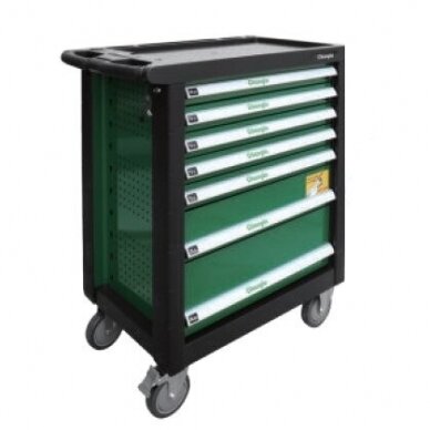 Roller cabinet 7 drawers, CL713017 with tool set trays (330pcs), 5 sets 3