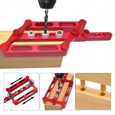 Centering doweling jig for woodworking metric dowel 6-8-10mm 3