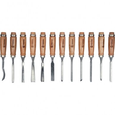 Chisels set for wood 12pcs 2