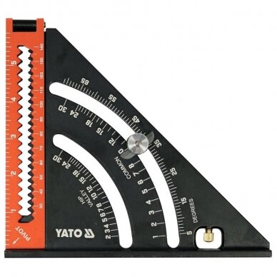 Aluminium angle square 140mm inch scale