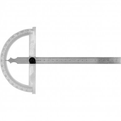 Protractor with ruler 150x200mm