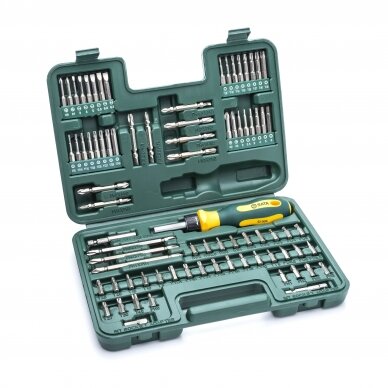 Screwdriver bit set 80pcs (IMBUS, TORX, SPLINE)