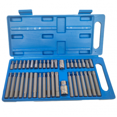 Screwdriver bit set 40pcs TORX, HEX, SPLINE