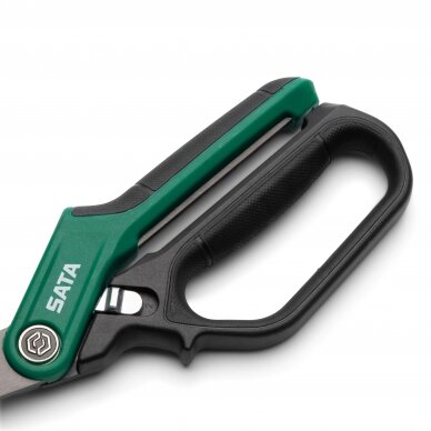 Rubber grip long-blade heavy duty scissors 280mm 5