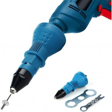 Riveter Drill Attachment 3pcs set 8