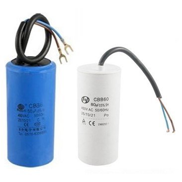 Capacitor set (2pcs) for compressor V-0.25/8 220V