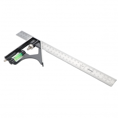 Combination ruler with level attachment 300mm 1