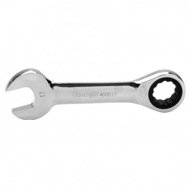 Combination wrench with ratchet (short)