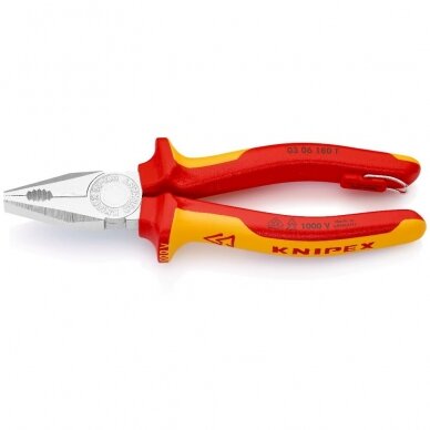 Kombinuotos replės elektrikui 180mm (1000V) KNIPEX 1