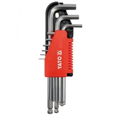 Hex key ball point set 9pcs (2-10mm)