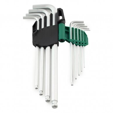 Hex key extra long ball point set 9 pcs (1.5-10 mm) 1