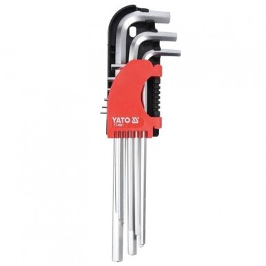 L-type hex key extra long set 9pcs. (1.5-10)