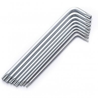 Long L-type TORX hex key set with hole T6-T25 3