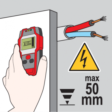 Wire, metal and wood profile detector 5