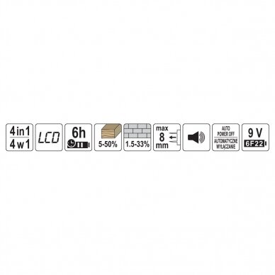 Wire, metal and wood profile, moisture detector 7