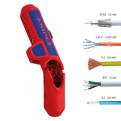 Universal stripping tool KNIPEX ErgoStrip 5