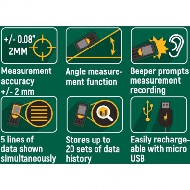 Laser range finder distance meter 0-100m 11