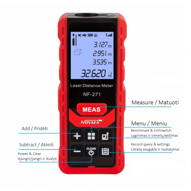 Laser range distance meter 0-50m 3