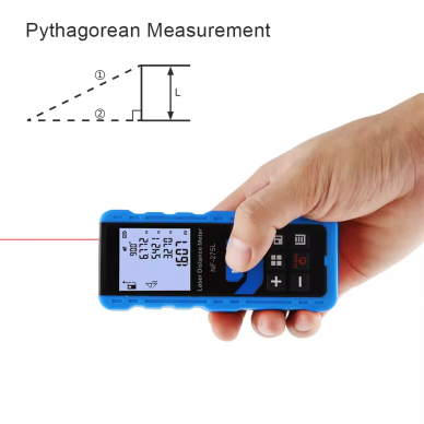 Laser range finder distance meter (green) 0-60m 3