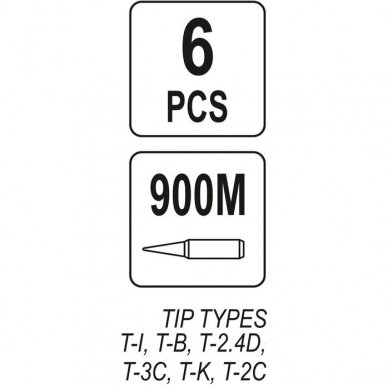 Soldering tip set (6pcs) 900M 1