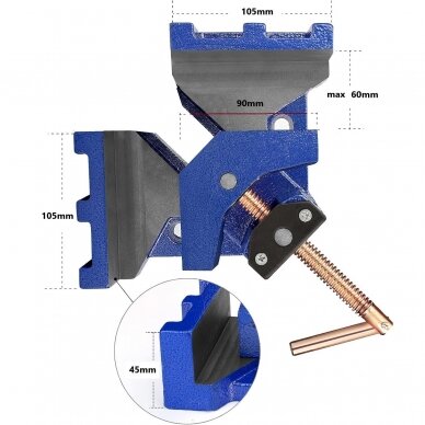 Corner welding vise 5