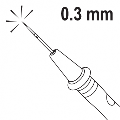 Measuring probes for digital meters with shard needle brass tips 3