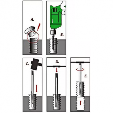 Screw extractor set and HSS drill bits 11pcs. 3