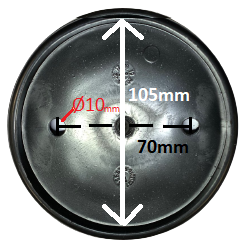 Rubber pad for PL-4.0-2B/PL-4.0-2D. Spare part 1